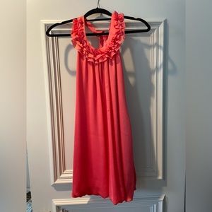 Plum coral pink children’s dress